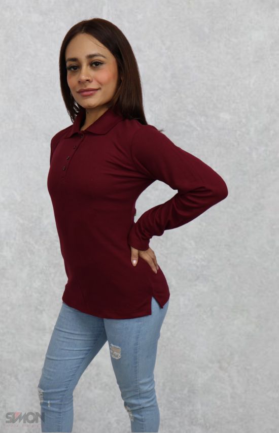 polo manga larga dama mayoreo en puebla